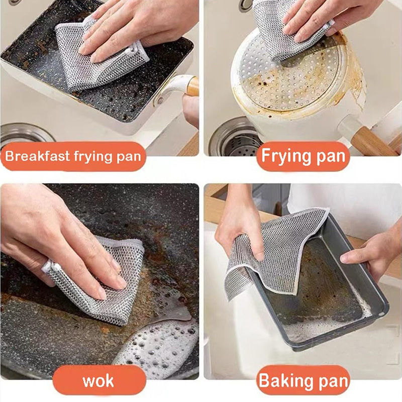 اسکاچ و دستمال توری مدل دو لایه بسته 3 عددی