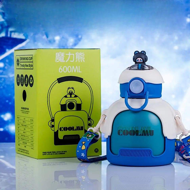 فلاسک قمقمه ای فانتزی استیل 316 مدل 600 میلی لیتری