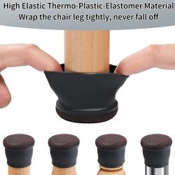 صداگیر و پایه سیلیکونی مبل و صندلی نمد دار بسته 8 عددی